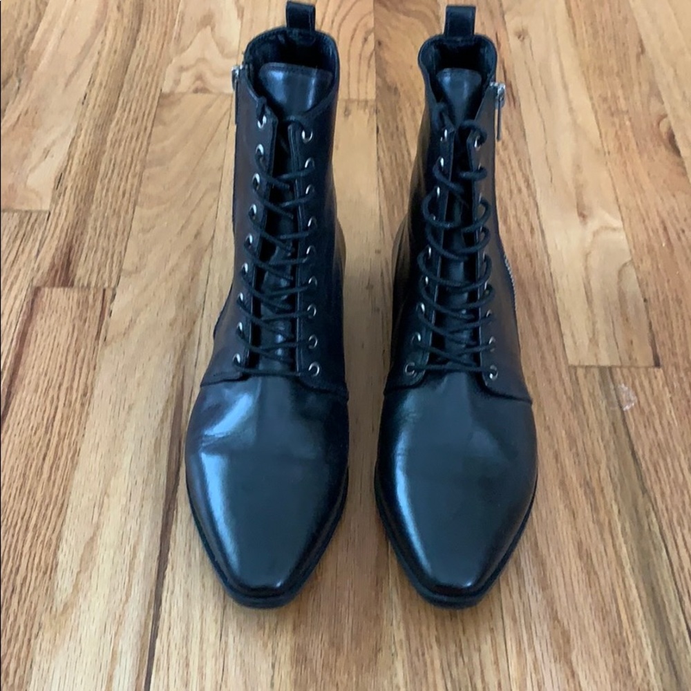 Never worn military style boots